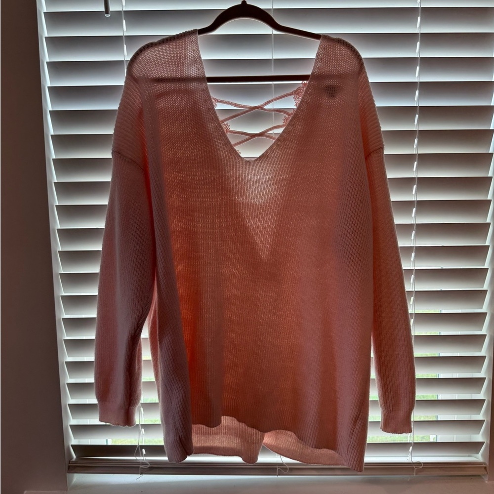 Love Change Italy Pink Knit Sweater